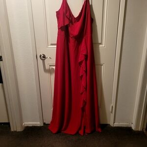 Elegant Red Evening Gown
